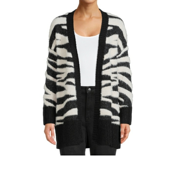 New Faux Fur Cardigan Sweater. - Picture 1 of 11